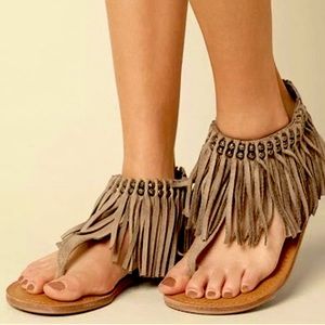 Not Rated Solene Boho Fringe Sandals